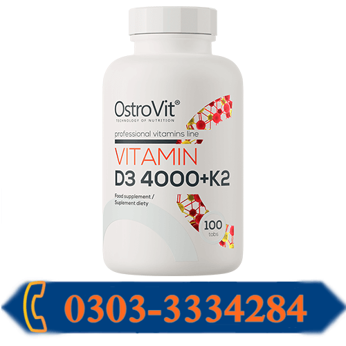 OstroVit Vitamin D3 4000 Plus K2 100 Tablets